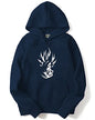 ADRO Men's Cotton Neck Hooded Sweatshirt (H21-M-GOK-NB_Navy_XL)