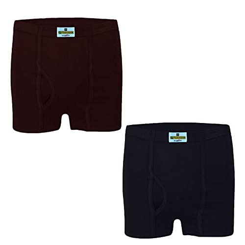 PRAKASAM COTTON (Marlow Mens Inner Elastic Trunks Without Pocket-Pack of 2