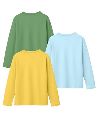 SHODOX Boys Cotton Blend Printed Regular fit Long Sleeve T-Shirt (Pack of 3)