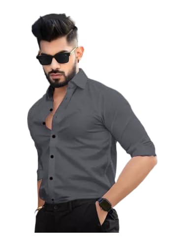 Pinkmint Cotton Spread Collar Long Sleeve Shirt For Men Formal Wear Office Wear Multicolour
