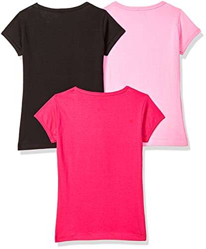 T2F Girls Cotton Regular Fit T-Shirt(Pack of 3)