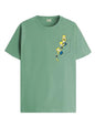 ADRO Men's Solid Regular Fit T-Shirt (RN24-STICK-MINI-PT_Pista