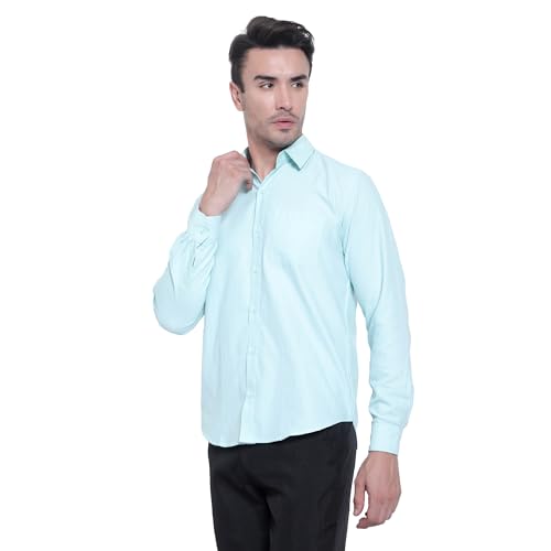 Tee Projekt Premium Plain Cotton Shirt for Men | Cotton Shirt | Casual Shirt | Solid Shirt | Full Sleeves | Formal Shirt (SFA-ST