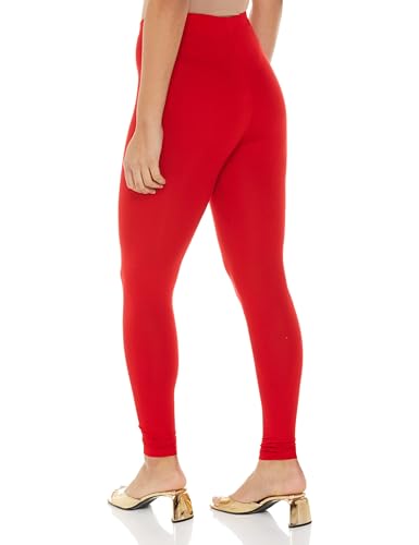 Premium Viscose Stretchable Ankle Length Leggings For Women Red