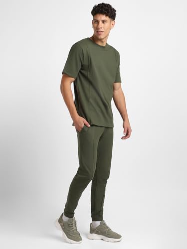 Nobero Green Hwak Co-Ord Set For Men | Super Soft And Comfortable Coord Set | Track Pants With Drawstring Waist For Perfect Fit