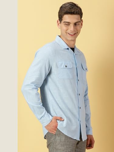 Thomas Scott Double Pocket Regular Fit Long Sleeve Casual Tshirt for Mens