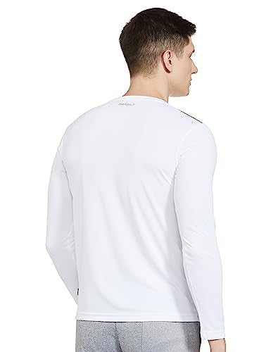 REVOLT Solid Slim Fit Men's Soft & Comfortable Round Neck T-Shirt-Full Sleeve, Logo Branding