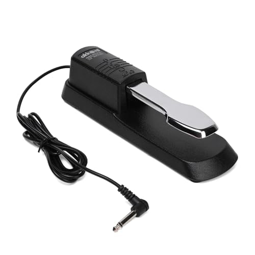 Akkord AKD SP-01 Sustain Pedal for Digital Piano, Electronic Keyboard, MIDI Synthesizer with Polarity Switch and Anti-Slip Pad-