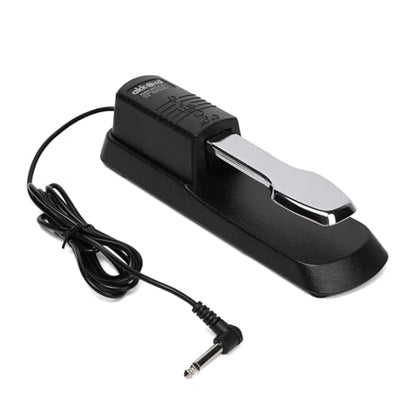 Akkord AKD SP-01 Sustain Pedal for Digital Piano, Electronic Keyboard, MIDI Synthesizer with Polarity Switch and Anti-Slip Pad-