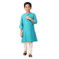 Fabindia Boy's Rayon Blend Self Design Regular Kurta