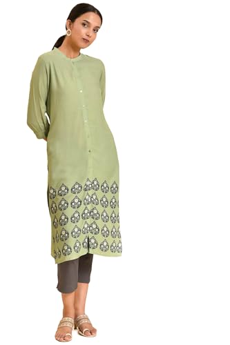 W for Woman Women's Viscose Slim Fit Kurta & Slim Pant