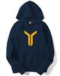 ADRO Men's Cotton Neck Hooded Sweatshirt (H22-M-LNN-NB_Navy_XL)