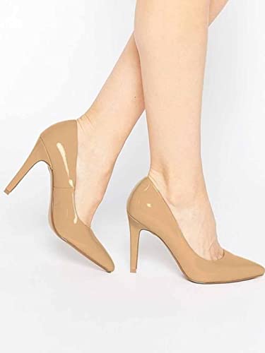 Shoetopia WomenS Slip-On Pumps Tan