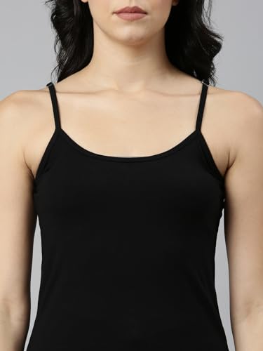 Rupa Jon Solid Regular Fit Jon Premium Camisole for Women, Stretable Cotton Fabric with Adjustable Straps. Pack of 3 (JN PRM CAM