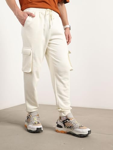 Nobero MenS Regular Sweatpants (1M-Bwjg-R0173-Aw_Arctic Wolf