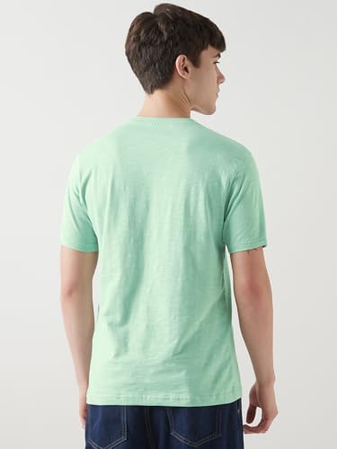 Bewakoof Air 1.0 Offcial Rick and Morty Merchandise Mens Typography Regular Fit Half Sleeve Round Neck Cotton Slub T-Shirt_6466