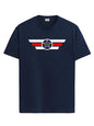 ADRO Tshirt for Men | Printed T Shirt for Men | 100% Cotton T-Shirt |Printed T Shirt | T-Shirts | RN24-CAP-NB-M Navy Blue