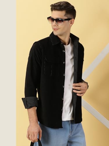 Thomas Scott Mens Slim Fit Shirt (TS1177_Black