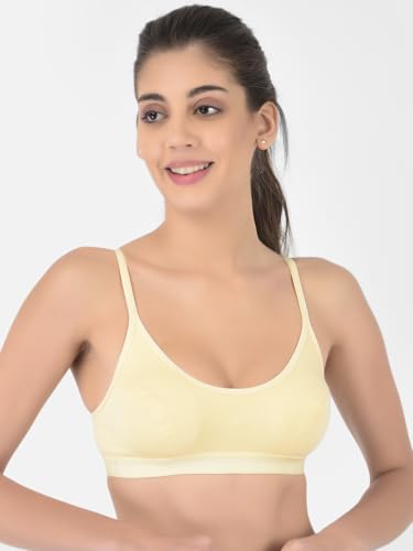Softline Womens 100% Cotton Wire-Free Non-Padded Bra Combo | Breathable & Soft Fabric | Full Coverage & Everyday Comfort (Pack