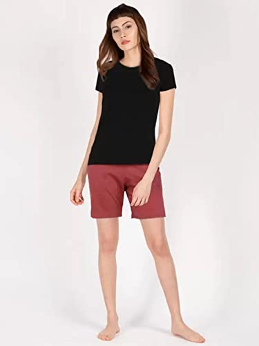 Lyra Pure Cotton Printed Night Shorts For Women (Pack Of 2)