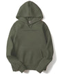 ADRO Mens Printed Hoodies in Premium Cotton Fleece 340 GSM (H23-M-CRE-OL_Olive_XL)