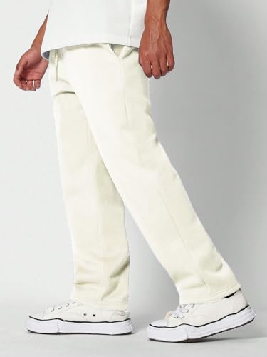 Nobero MenS Straight Sweatpants (1M-Bwjg-R0149_Cannoli