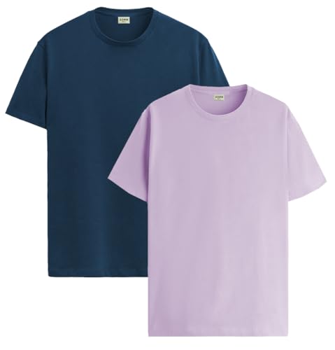 ADRO T Shirts Pack of 2 Mens Tshirts Cotton T Shirts for Men Tshirt T-Shirts Combo T Shirts Tshirts for Men Plain Solid Tshirts