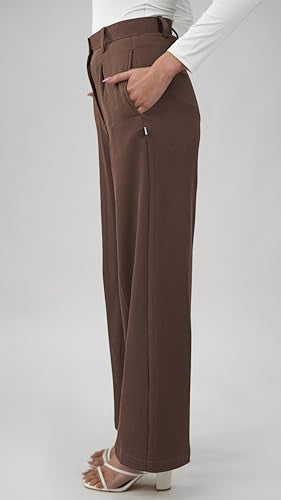 Greciilooks Women High Rise High Waist Wide Leg Trousers | Casual & Formal Pants |Loose Fit Track Pants | Gymwear | Cargo Pants