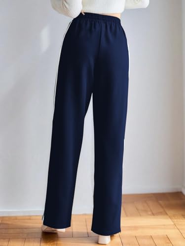 Greciilooks WomenS Relaxed Fit High Rise High-Waist Korean Style Trousers | Elegant Pants | Stylish Formal & Casual Wear (Avail