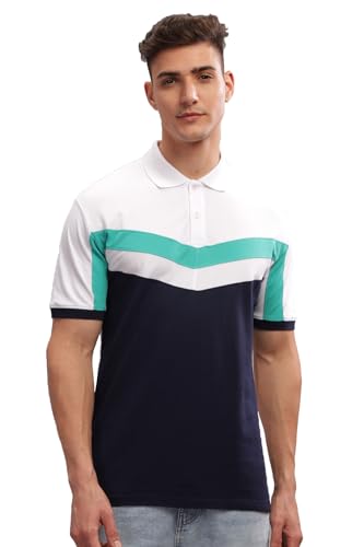 ADRO Regular Fit Polo Tshirt in 100% Cotton Multi Color Polo Also in Plus Size_PN24-L1-WHAQNB-XL