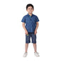 Fabindia Kids Cambric Printed Shirt Cotton_6-8Y Indigo
