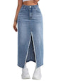 GRECIILOOKS Denim Western Skirt