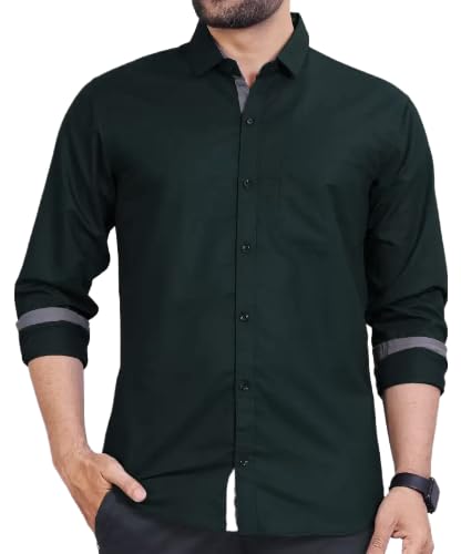 Tee Projekt Casual Cotton Long Sleeve Shirt for Men Formal Wear Regular Wear