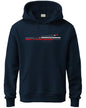 ADRO Men's Cotton Blend Neck Hooded Sweatshirt (H24-RAC-NB_Navy Blue