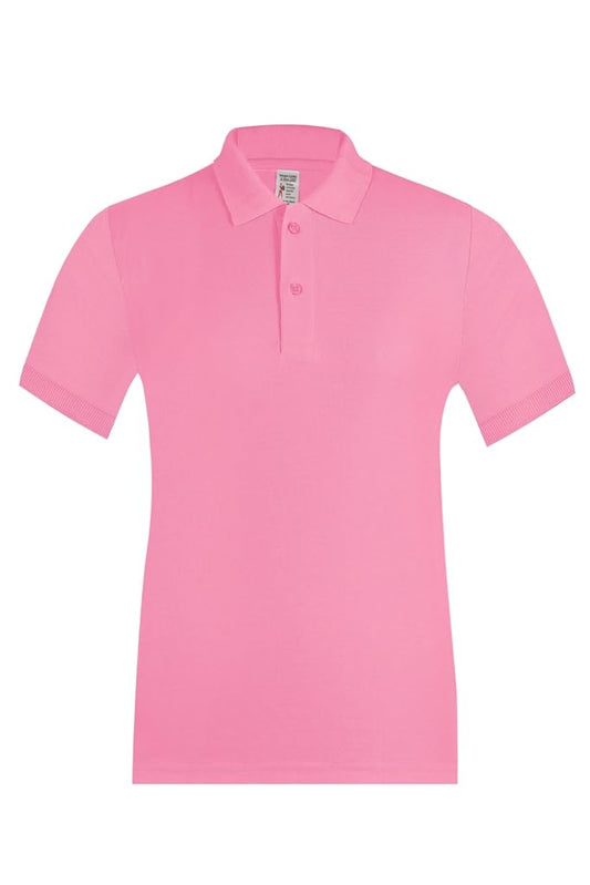 Baghadbillo MenS Regular Fit Solid Polo Half Sleeve T-Shirt Pink
