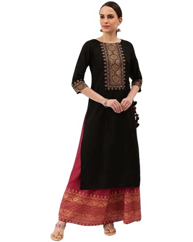 GoSriKi Women's Kurta with Skirt