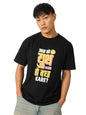 The Souled Store Originals: Aaj Ki Youth Men and Boys Short Sleeves Round Neck Regular Fit Cotton T-Shirts Black