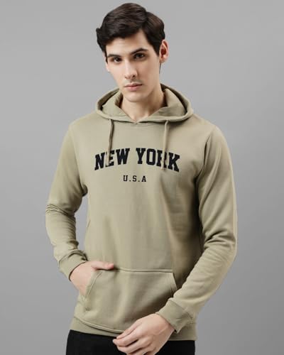ADRO Men's Printed Hoodie, Cotton, Size 16.5, Black, Model H24-FTR-BL