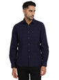 Turtle Men 100% Cotton Blue Checkered Slim Fit Casual Shirt