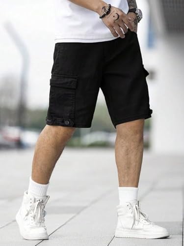 Greciilooks MenS Cargo Shorts (Gl-Sh255_Black