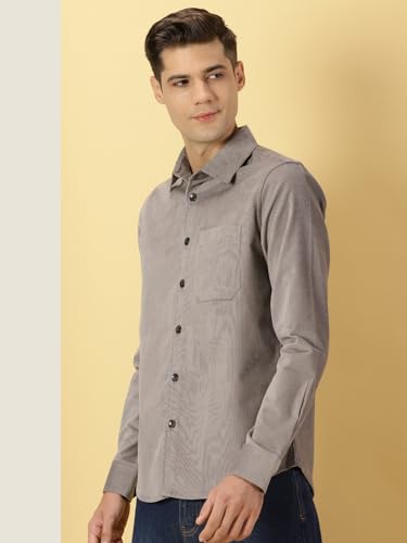 Thomas Scott Mens Slim Fit Shirt (TS1178_Grey