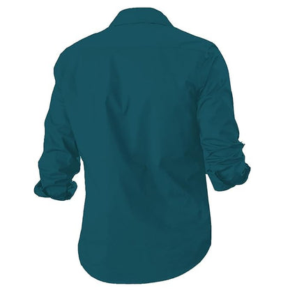 Rebelify Double Pocket With Flap Men Cargo Cotton Shirt