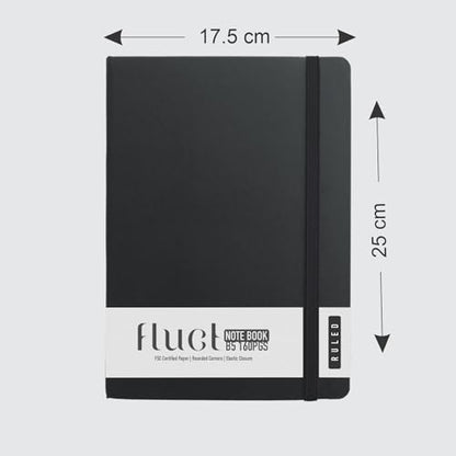 Anupam Fluct B5 Ruled Journal | 160 Pages | 80Gsm | Matte Finish Pvc Cover Notebook | Ph Neutral And Acid Free Paper | Matching