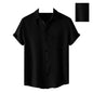 Pinkmint Mens Solid Classic Fit Shirt Black