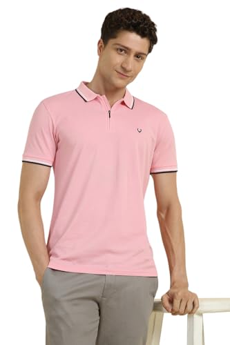 Allen Solly Men Solid Polo Neck Protective Gear