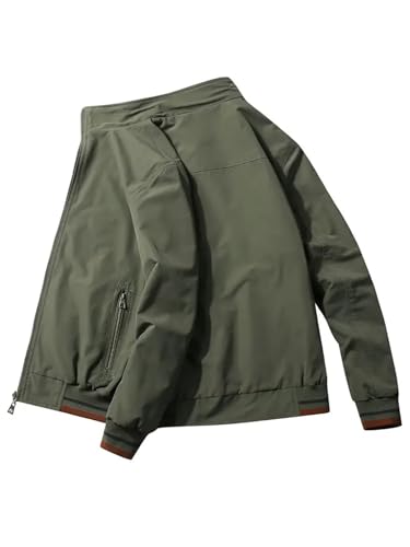 Lymio men jackets || bomber jacket for men || Lightweight Outwear Sportswear Polyester Standard Length Bomber Jacket (J4-6) (IN,