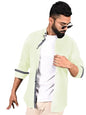 Tee Projekt Shirt for Men Cotton Spread Collar Button Down Long Sleeve Shirt Home, Regular, Home (Pack of 1)