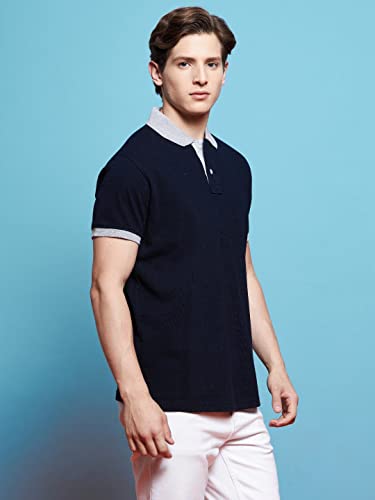 Greciilooks T-Shirts For Men| Solid Plain T-Shirts| Polo-Collar Neck T Shirt| Half Sleeves Casual T-Shirt For Men| Regular Wear