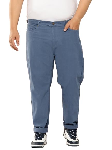 Thomas Scott Mens | Plus Size | Regular Fit | 100% Cotton | 5 Pockets | Breathable Fabric | Solid Color | Chino | Trouser | Cas