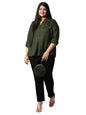 Style Quotient Women Olive Green Casual Shirt